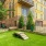 pet park with landscaping