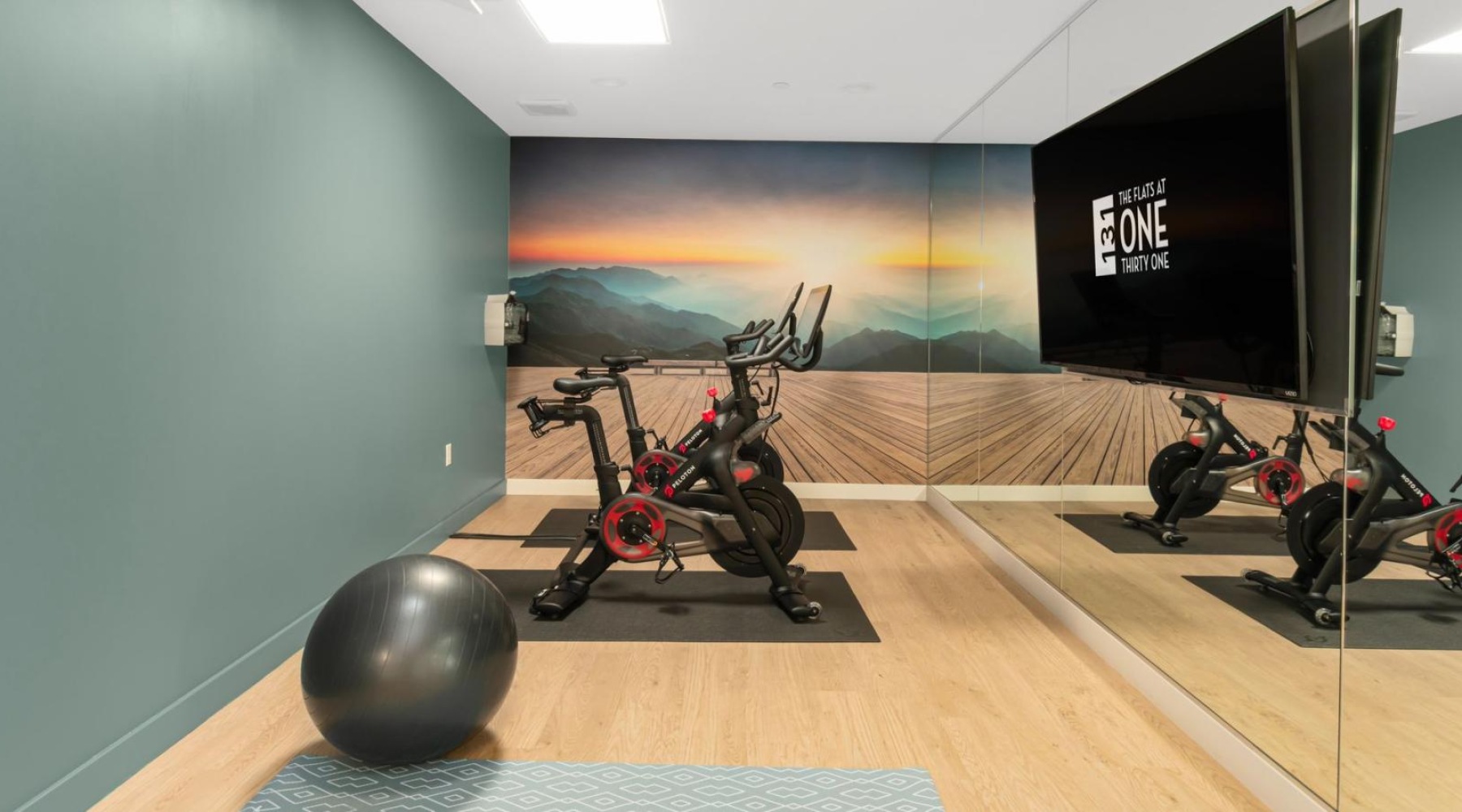 Quick access to state-of-the-art amenities peloton bikes at the beverly collection apartments for rent in beverly, ma
