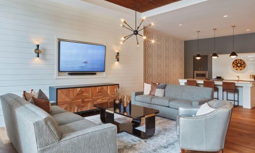 stylish lounge at the block at odell park