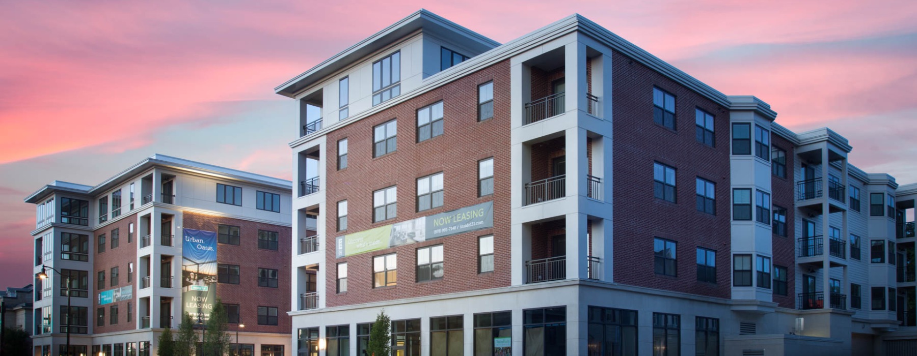 Flats at 131 image showing the building at sunset